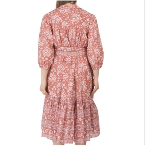 cleobella Ethically Handmade Artisan Crafted Sara Midi Dress - Picture 3 of 8